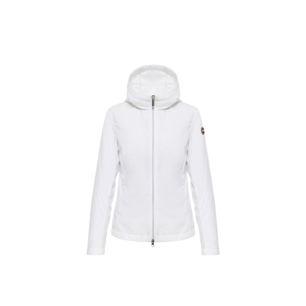 White Synthetic Jacket with Hood by Colmar Originals