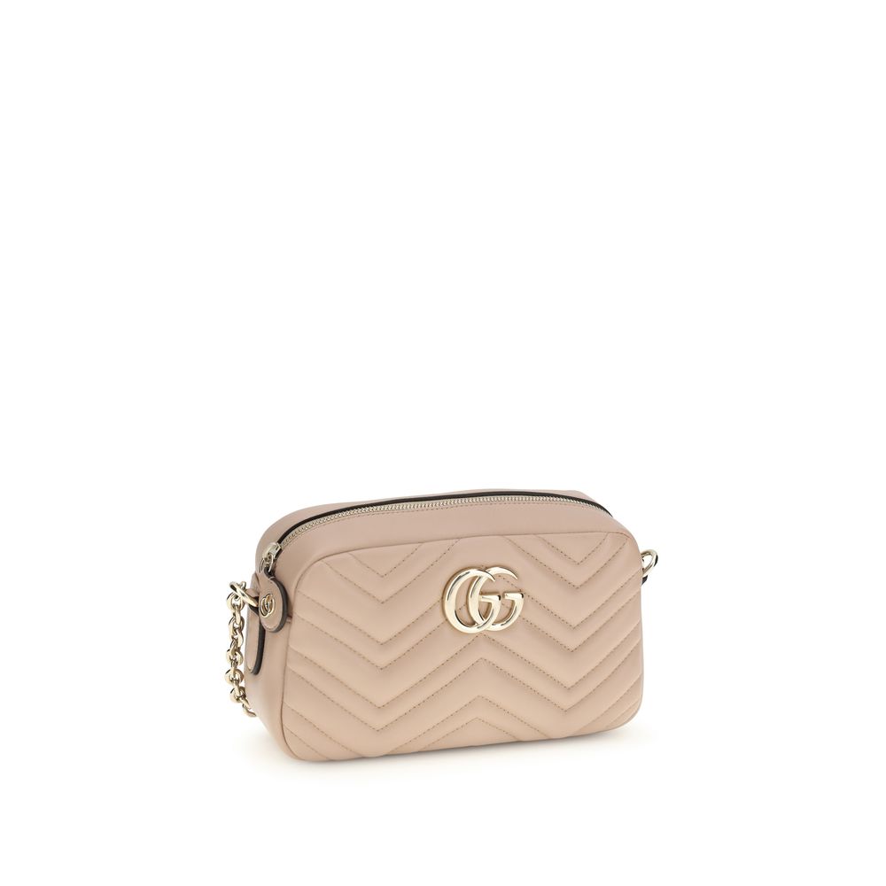 Multicolor Leather Handbag with GG Marmont Detail