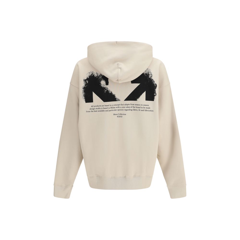 Beige Cotton Hoodie with Logo by Off-White