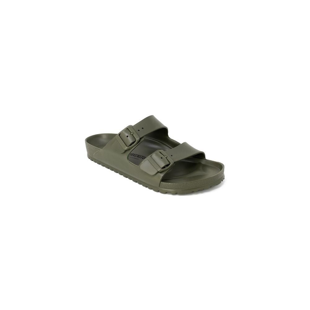 Green Synthetic Sandals with Adjustable Straps