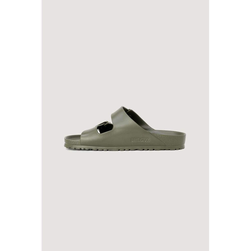 Green Synthetic Sandals with Adjustable Straps