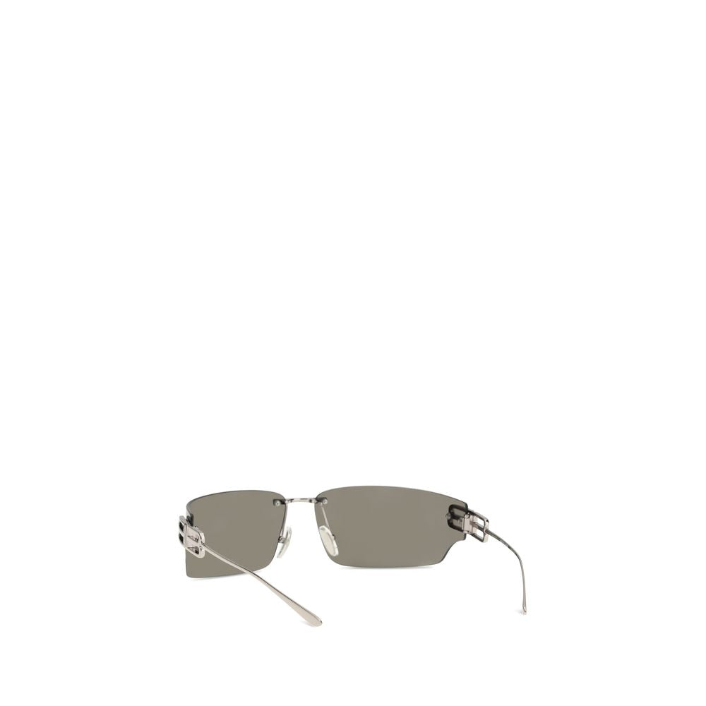 Silver Sunglasses with Metal Temples by Balenciaga