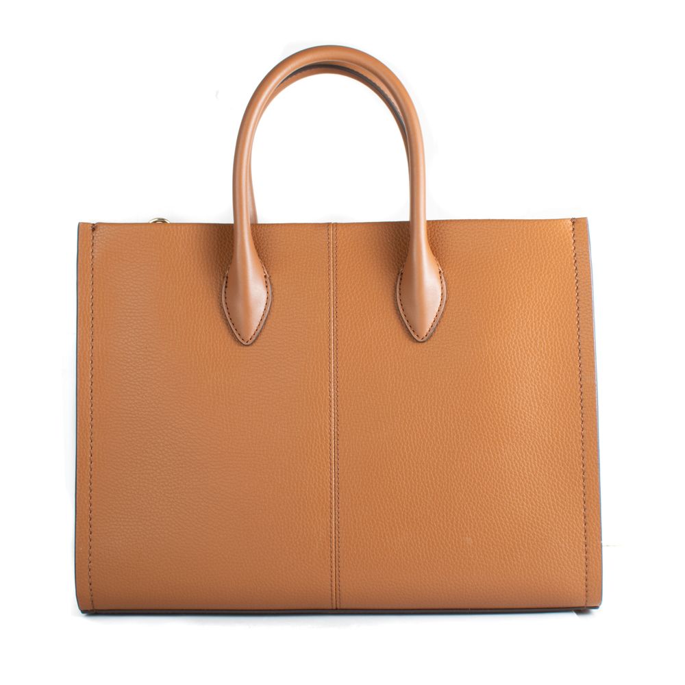 Brown Leather Shoulder Bag by Michael Kors