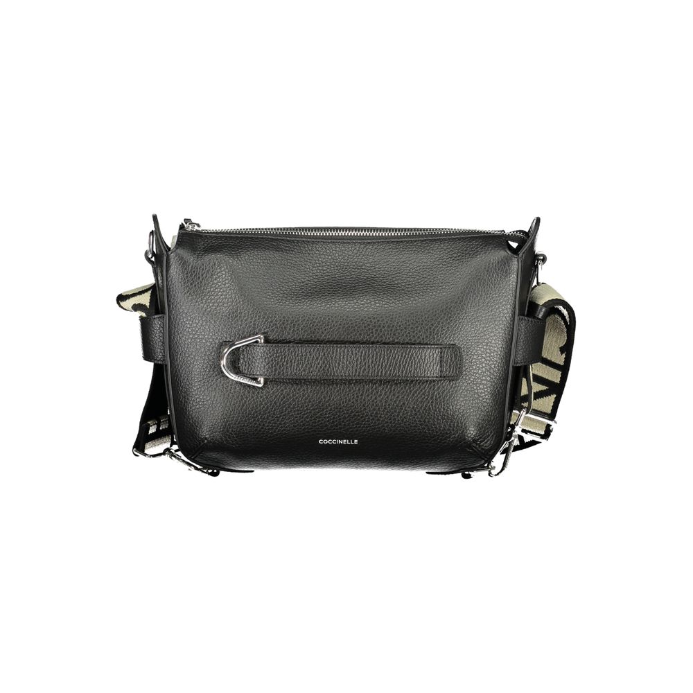 Nero Leather Shoulder Bag with Adjustable Strap