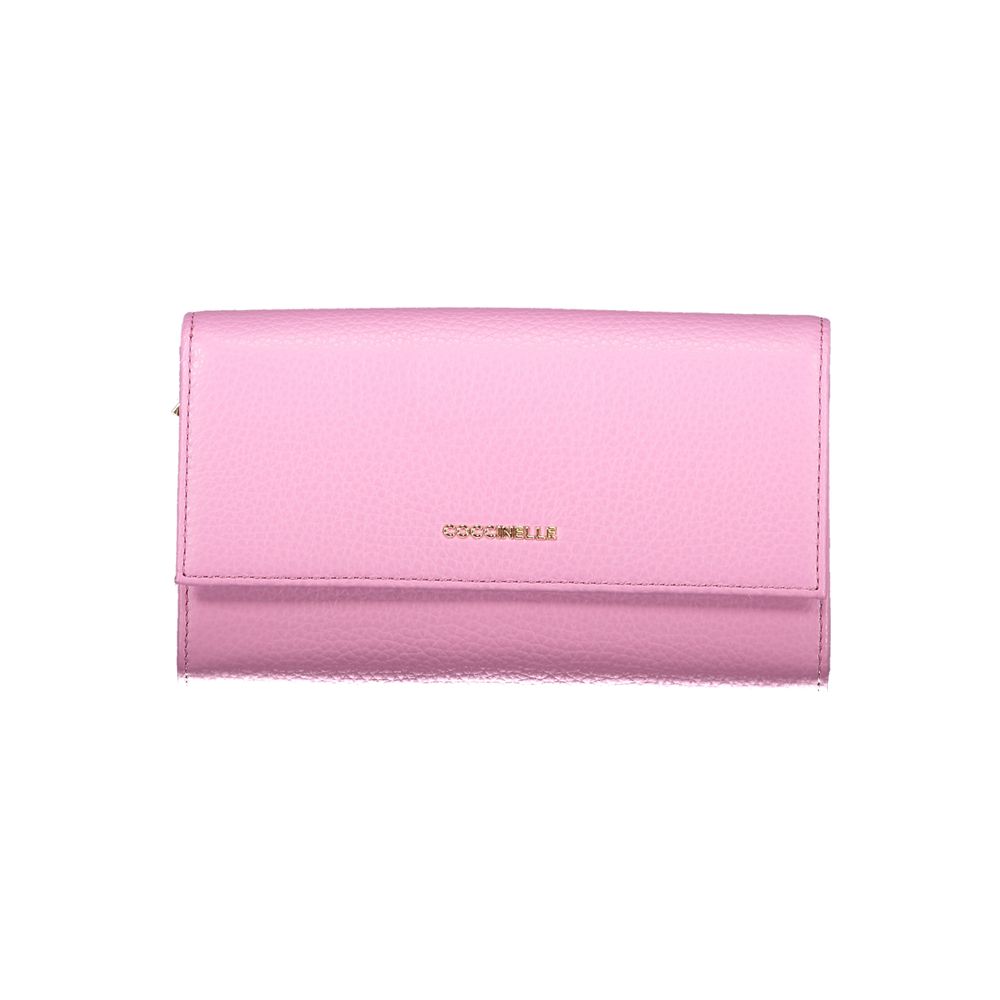 Viola Leather Wallet with Double Opening Design
