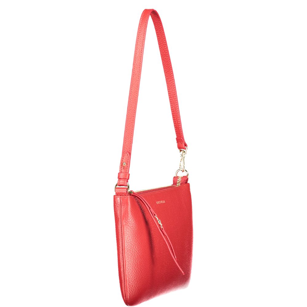 Rosso Leather Handbag with Removable Shoulder Strap