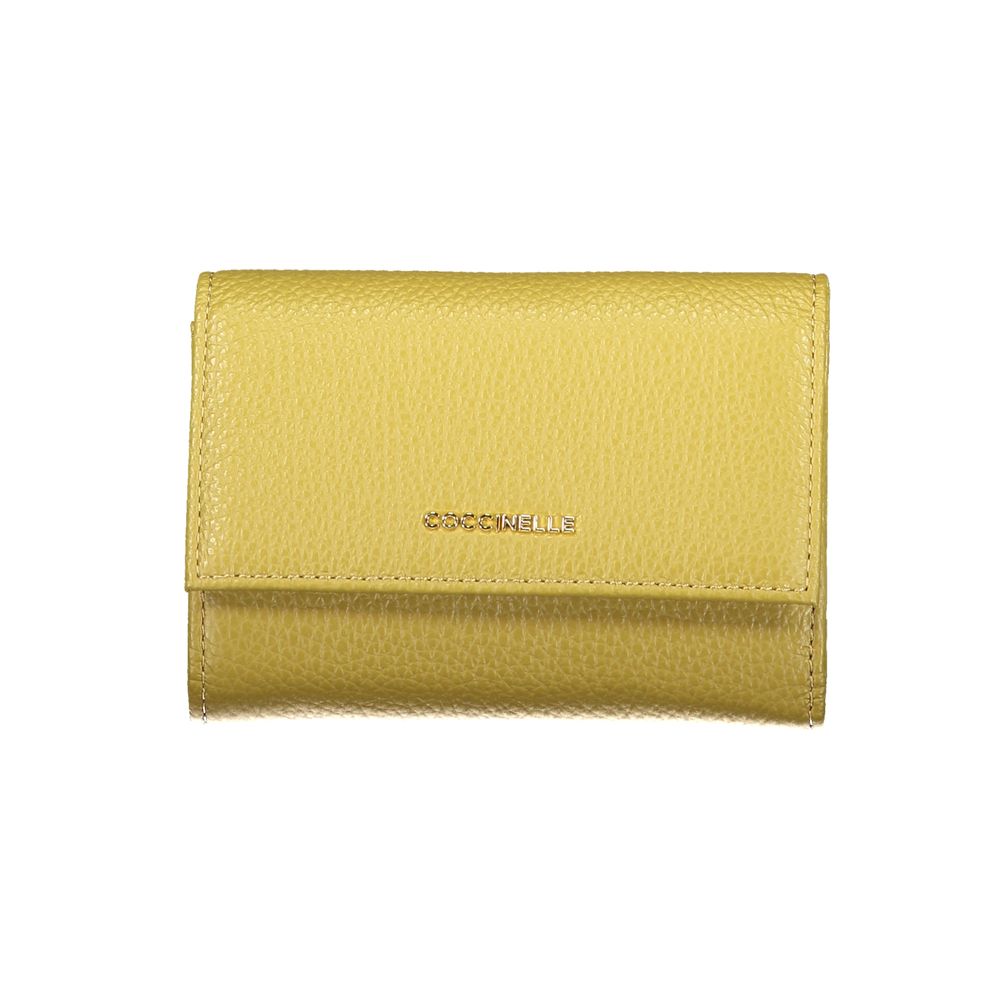 Verde Leather Wallet with Zip and Snap Closure by Coccinelle