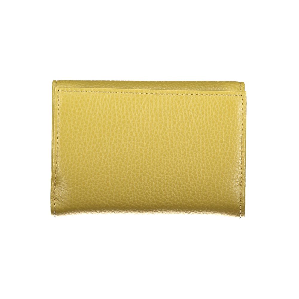 Verde Leather Wallet with Zip and Snap Closure by Coccinelle