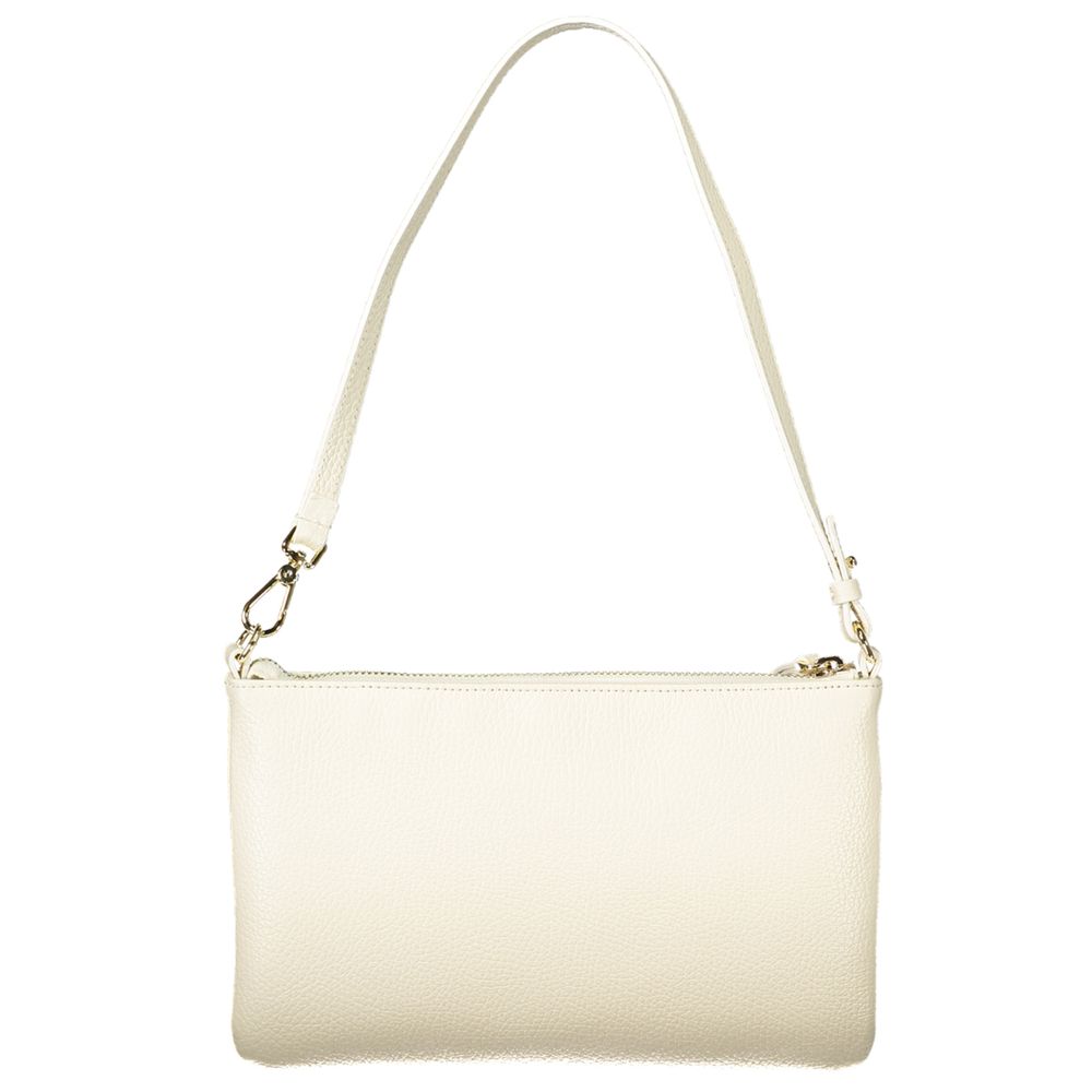 Bianco Lederhandtasche mit abnehmbarem Schulterriemen