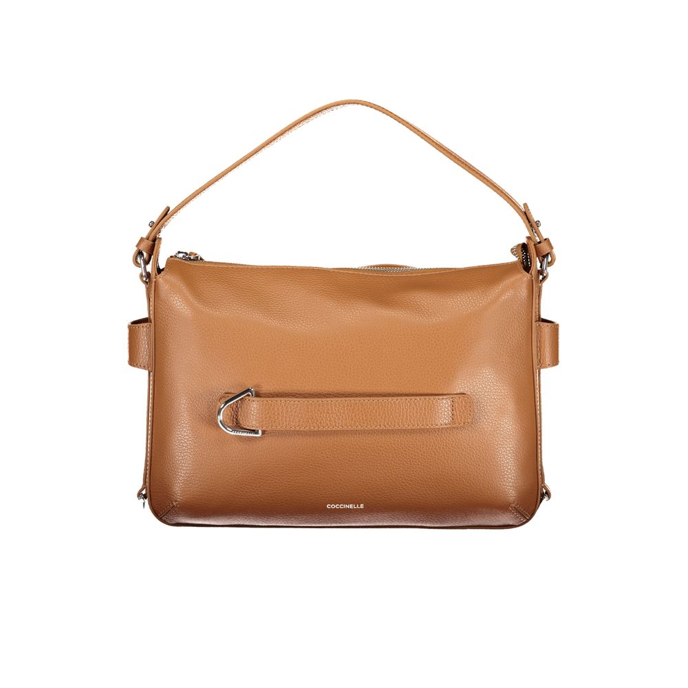 Marrone Leather Handbag with Removable Strap
