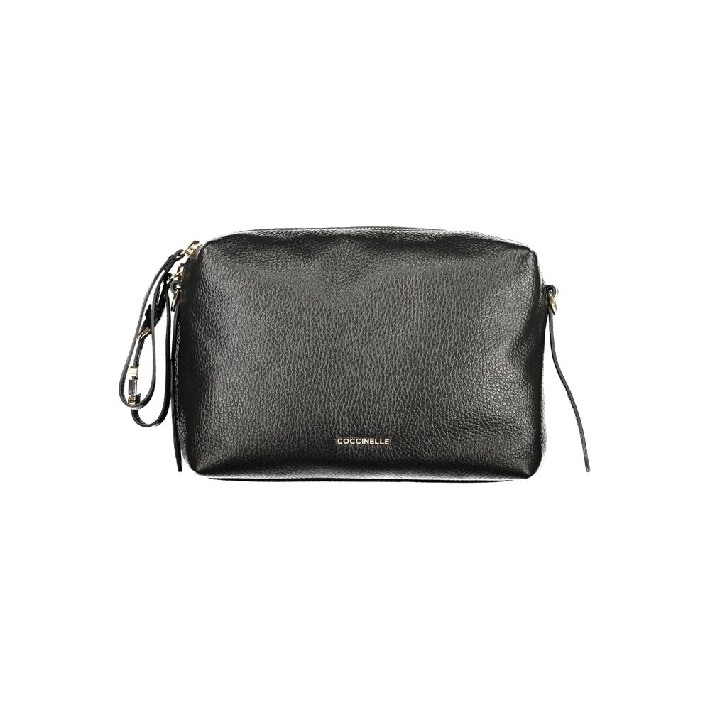 Nero Leather Handbag with Adjustable Strap by Coccinelle