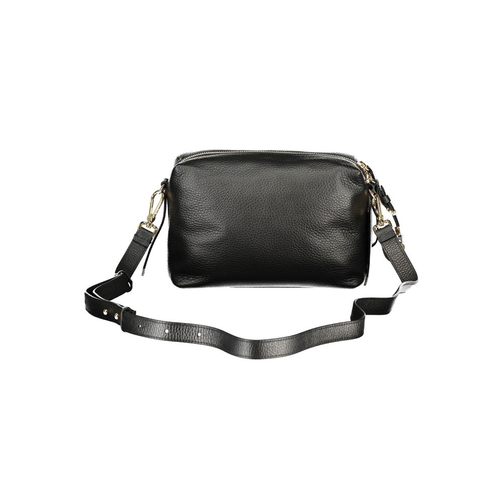 Nero Leather Handbag with Adjustable Strap by Coccinelle