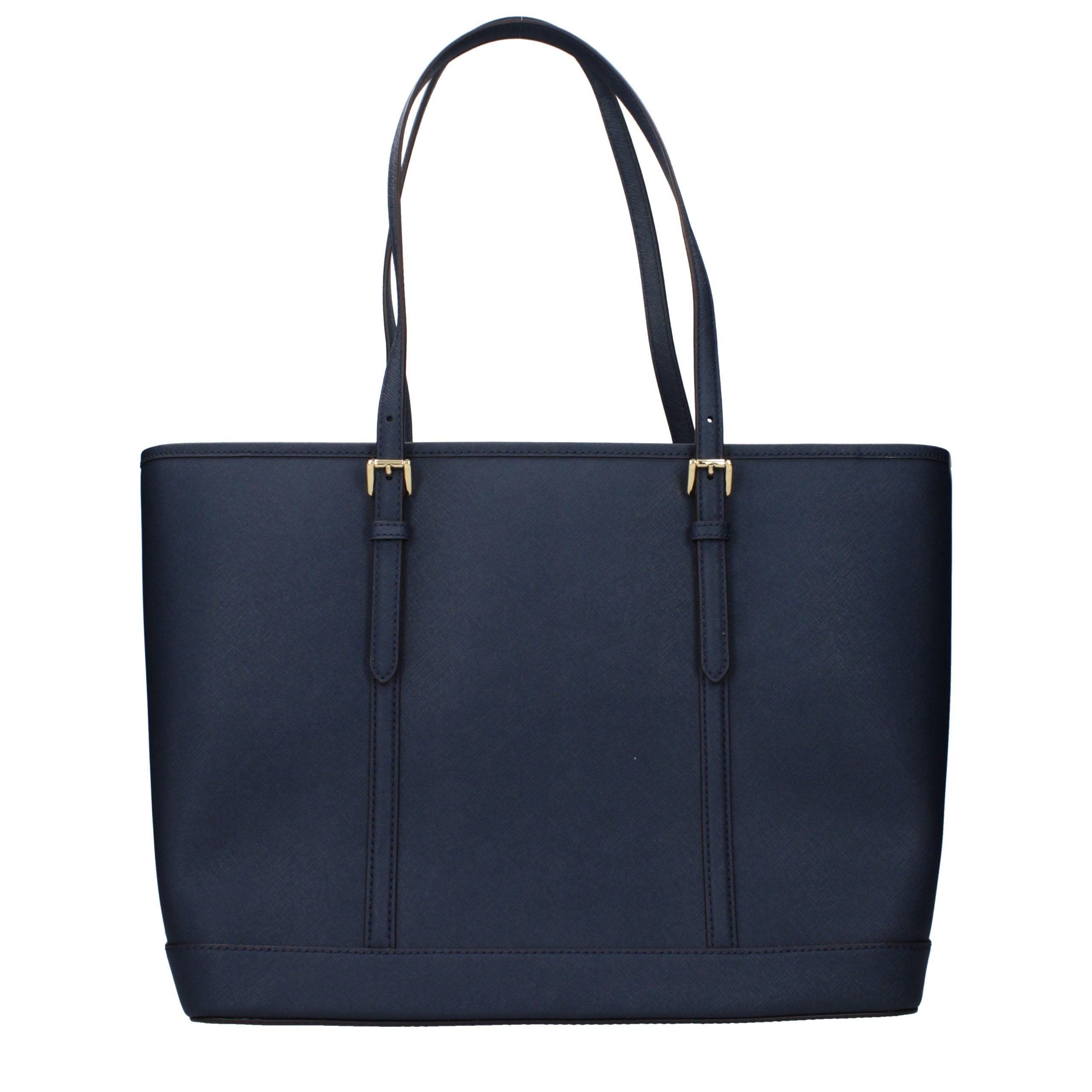 Michael Kors Blaue Leder-Umhängetasche