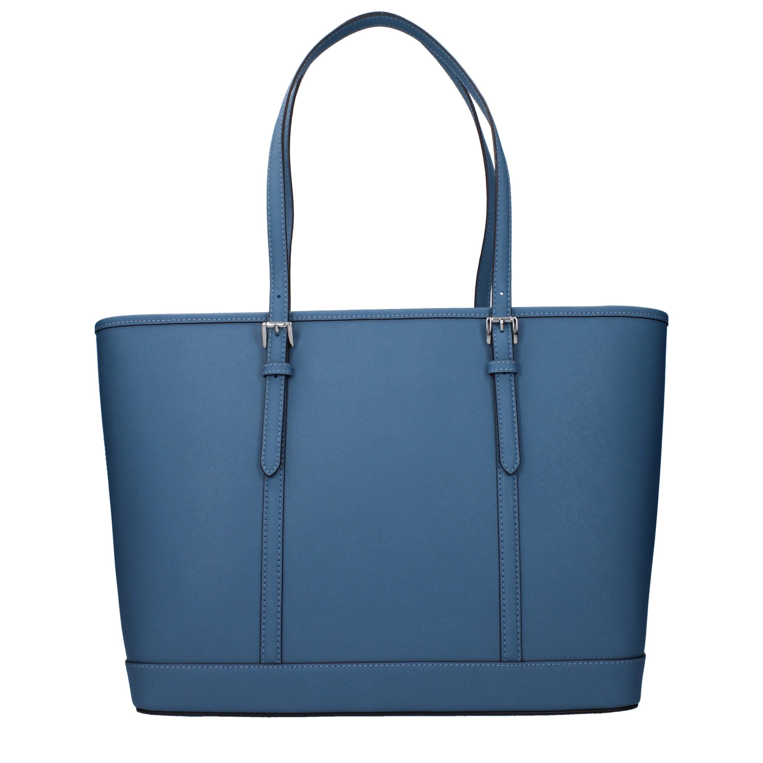 Sac à bandoulière en cuir bleu Michael Kors