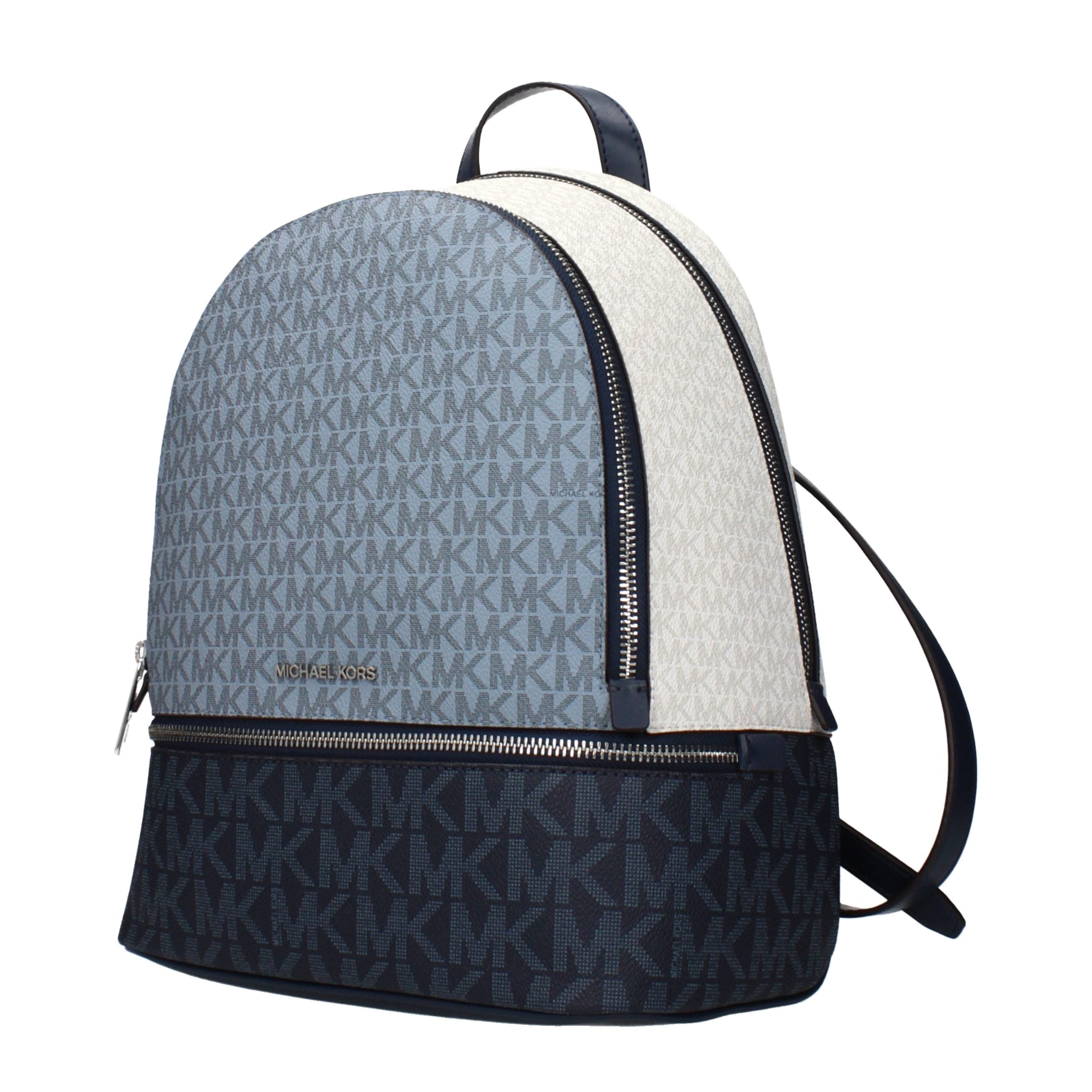 Blauer Rucksack aus Synthetik mit Logo und verstellbaren Trägern von Michael Kors