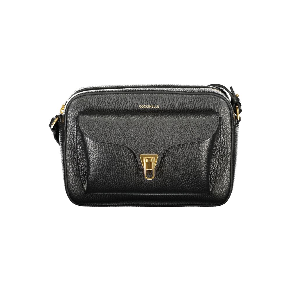 Nero Leather Beat Soft Bag with Adjustable Strap