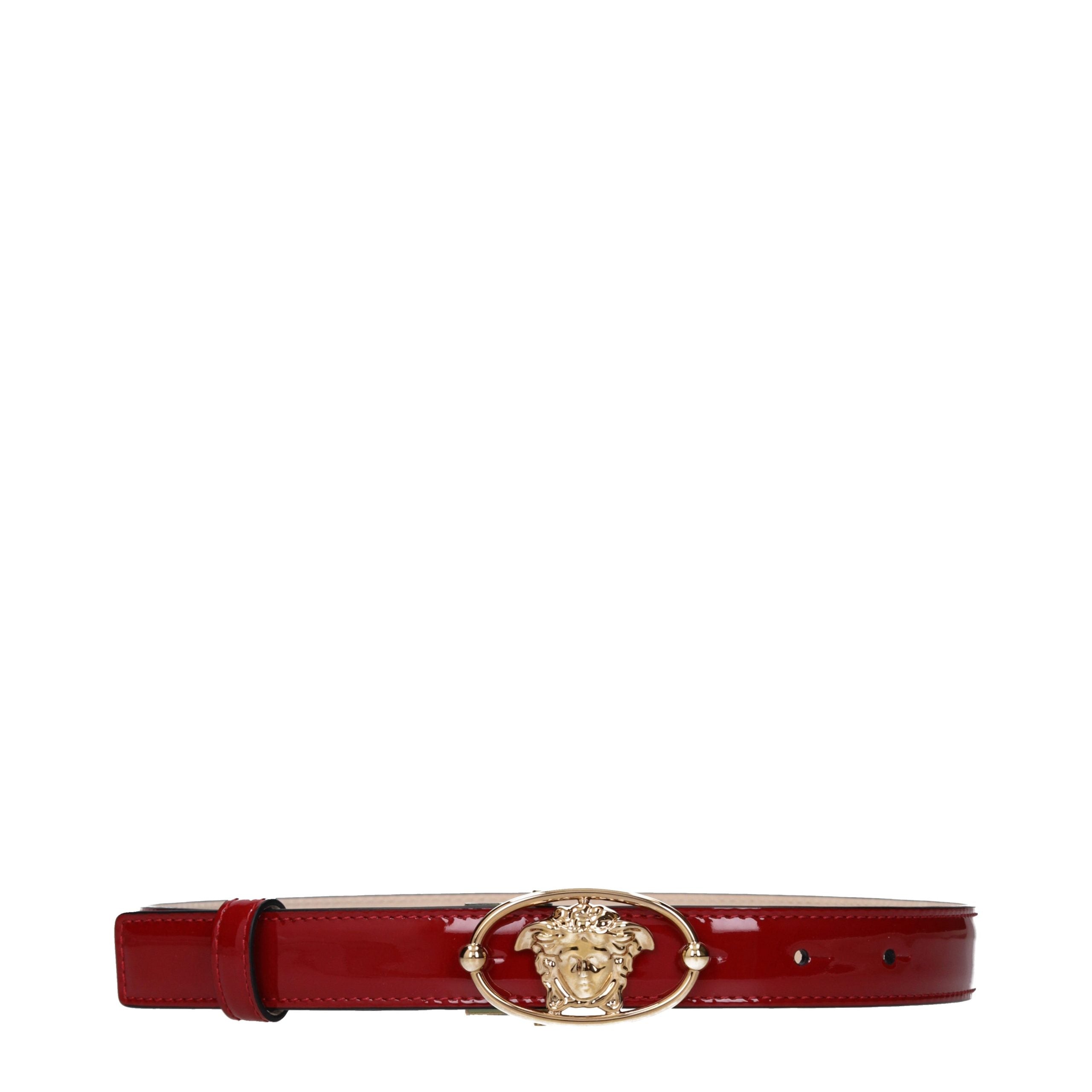 Roter Ledergürtel von Versace