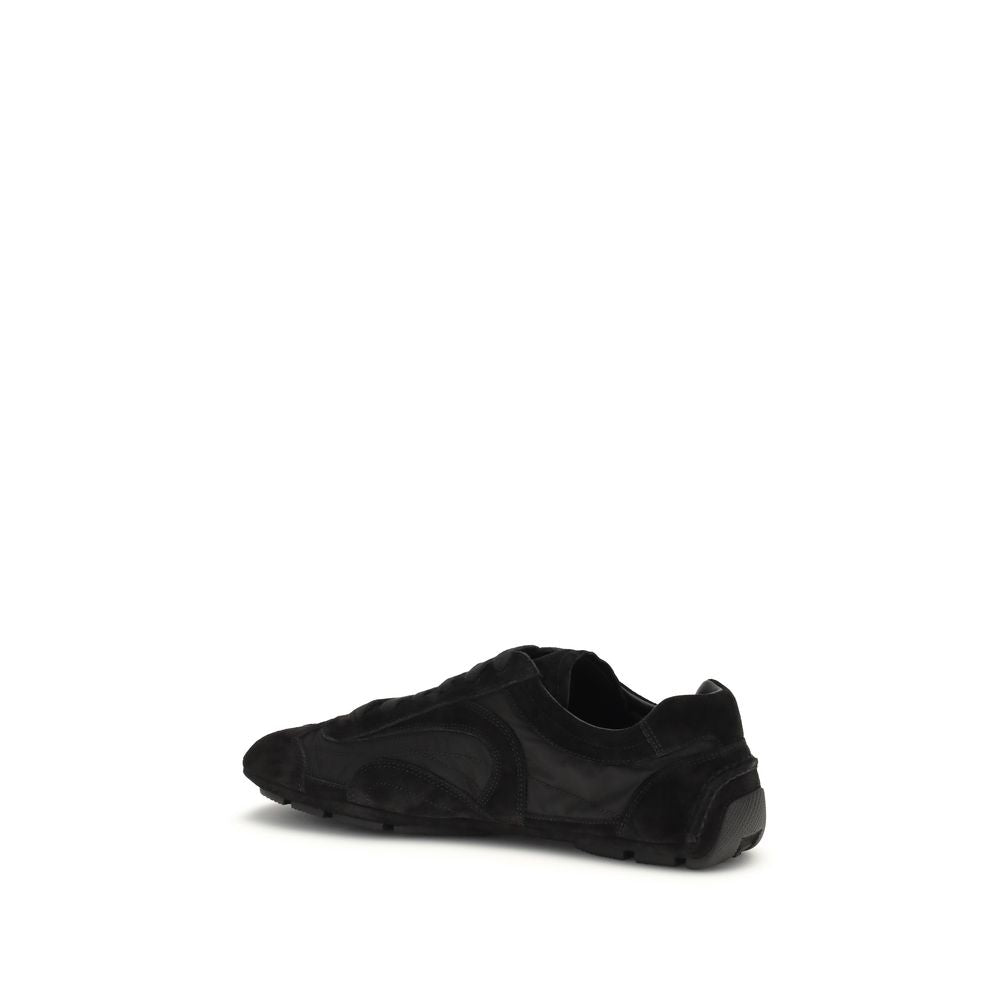 Black Leather Prada Montecarlo Re-Edition 2005 Sneakers