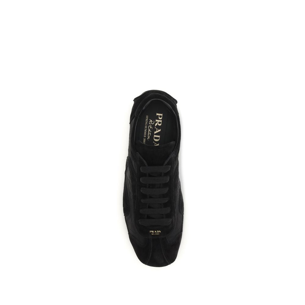 Black Leather Prada Montecarlo Re-Edition 2005 Sneakers