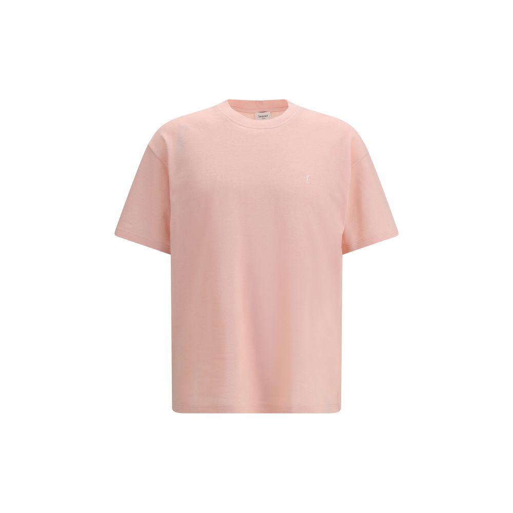 Mehrfarbiges Oversize-Baumwoll-T-Shirt mit Stickerei