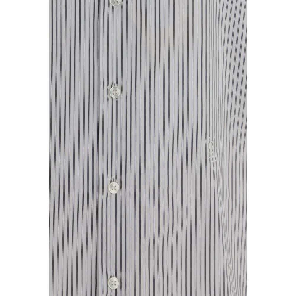 Multicolor Cotton Shirt with Classic Pattern by Saint Laurent