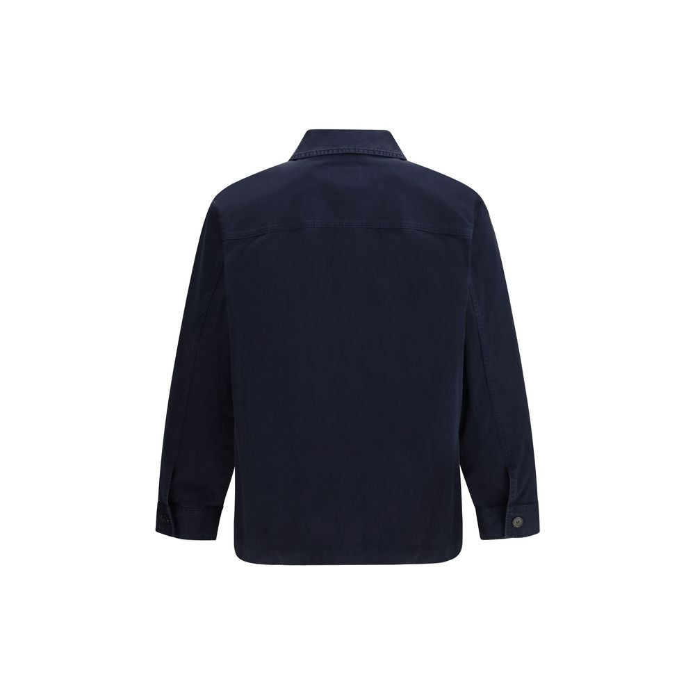 Blaue Jeansjacke aus Baumwolle mit Logo von Saint Laurent
