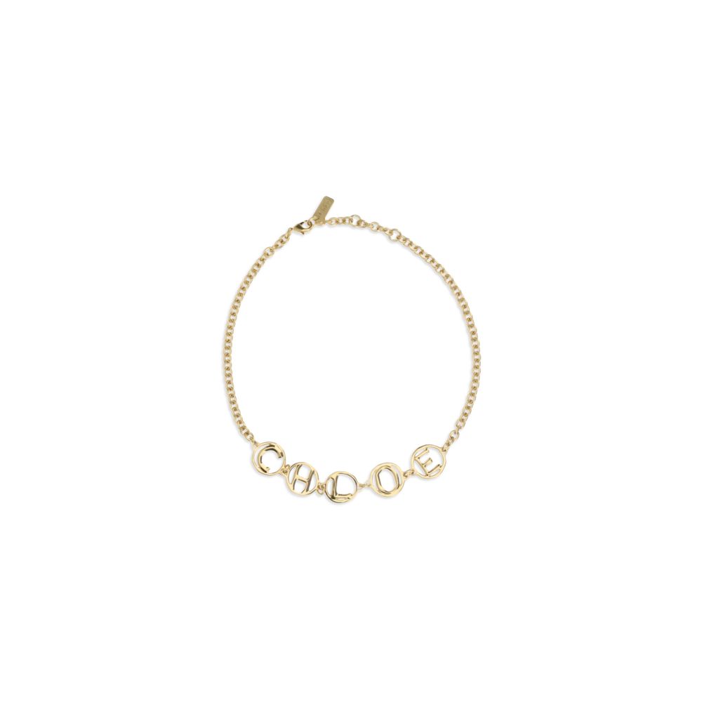 Vintage Gold Brass Necklace with Hammered Finish