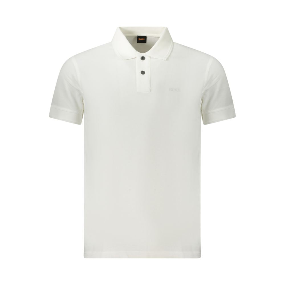 Bianco Baumwoll-Herrenpolo