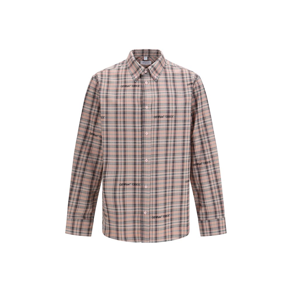 Multicolor Cotton Shirt with Embroidered Logos