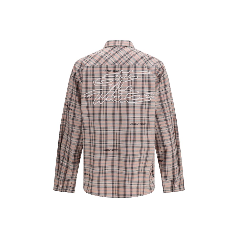 Multicolor Cotton Shirt with Embroidered Logos