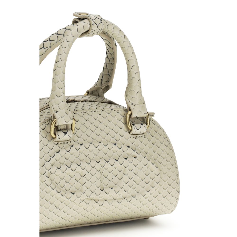 Diesel Beige Calf Leather Handbag