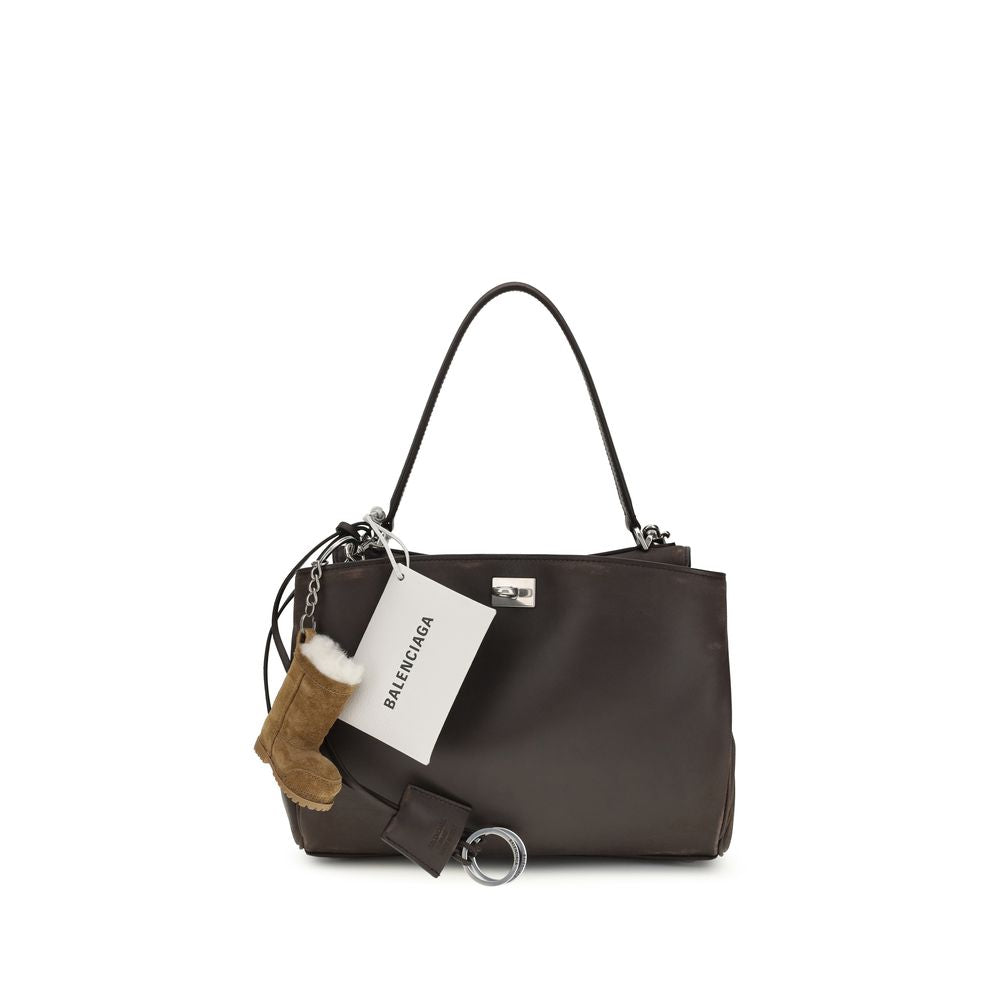 Balenciaga Brown Calf Leather Shoulder Bag