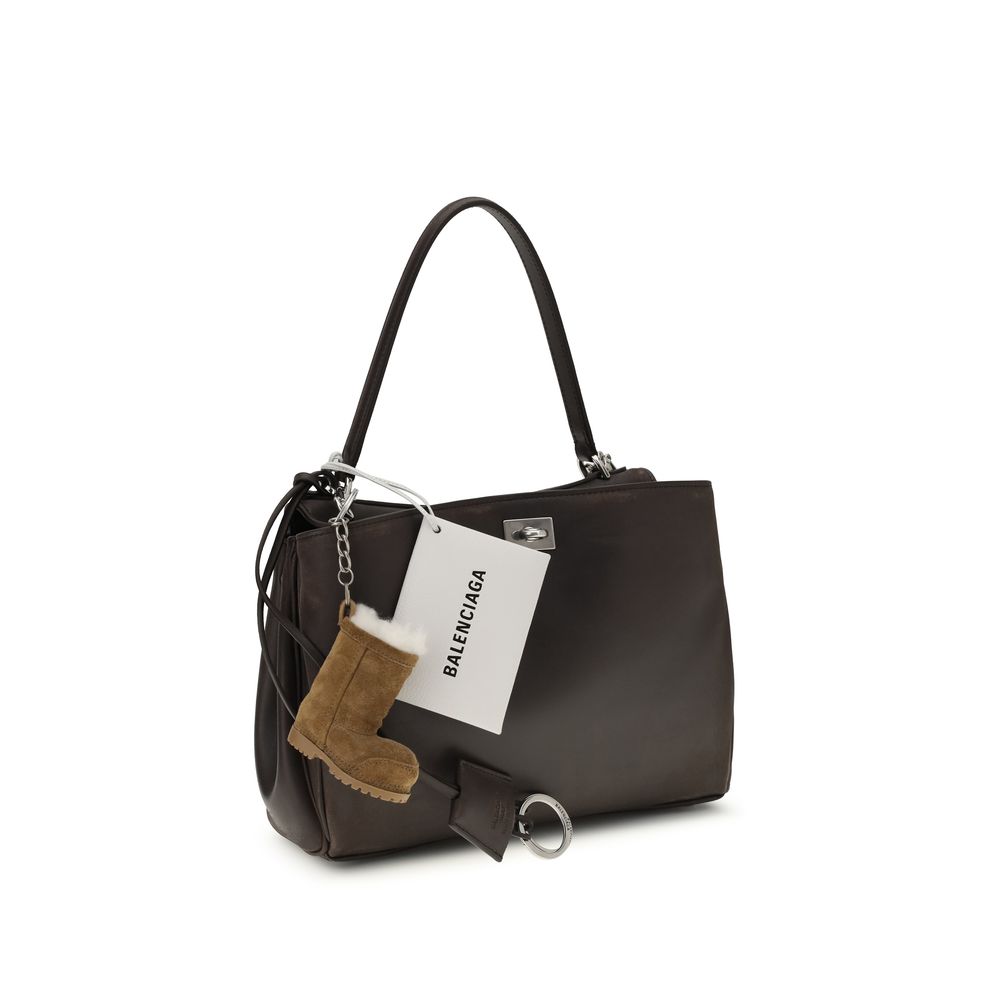 Balenciaga Brown Calf Leather Shoulder Bag