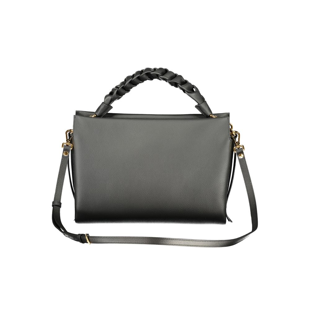 Nero Leather Handbag with Adjustable Strap by Coccinelle