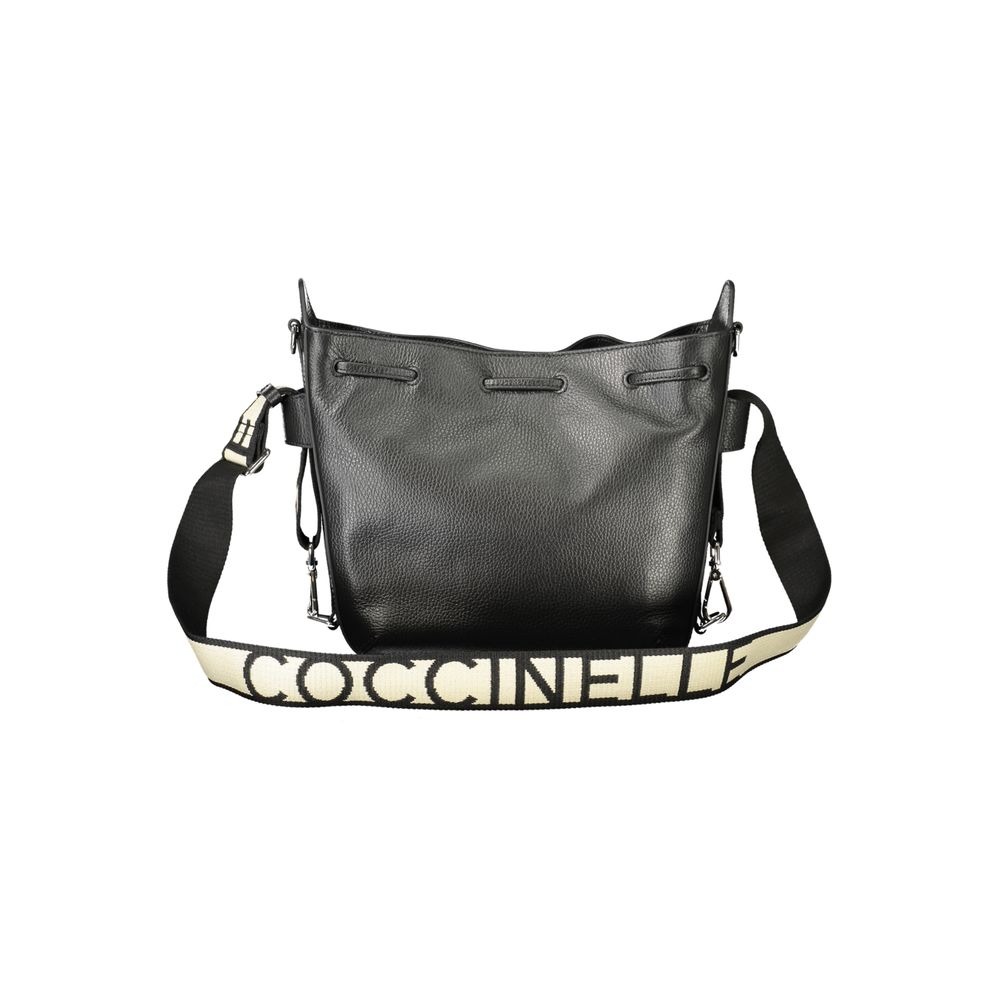 Nero Leather Gretel Ribbon Bag by Coccinelle