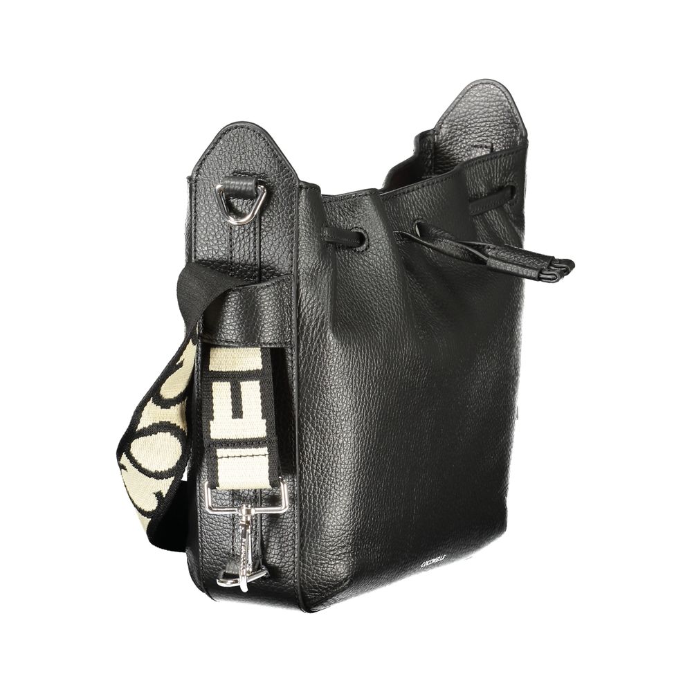 Nero Leather Gretel Ribbon Bag by Coccinelle