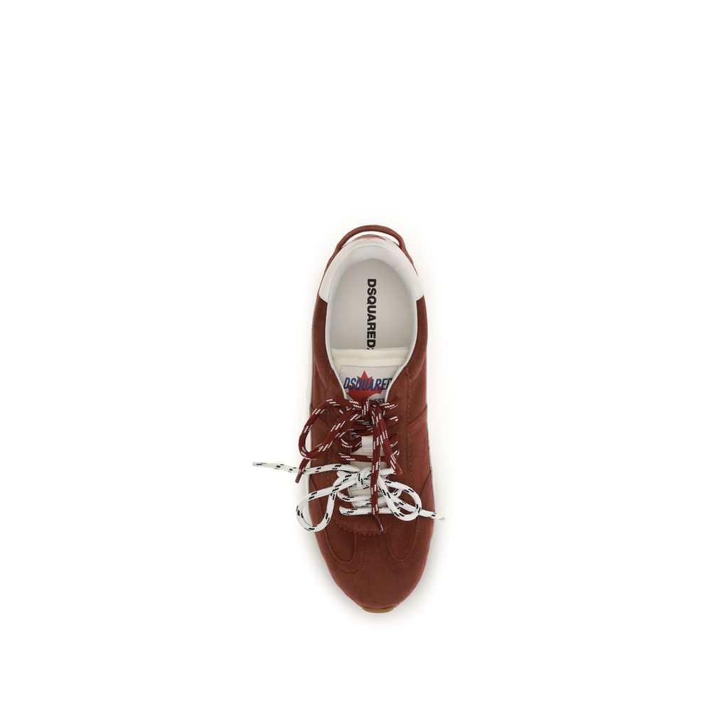 Dsquared² Mehrfarbige Low-Top-Sneakers aus Kalbsleder