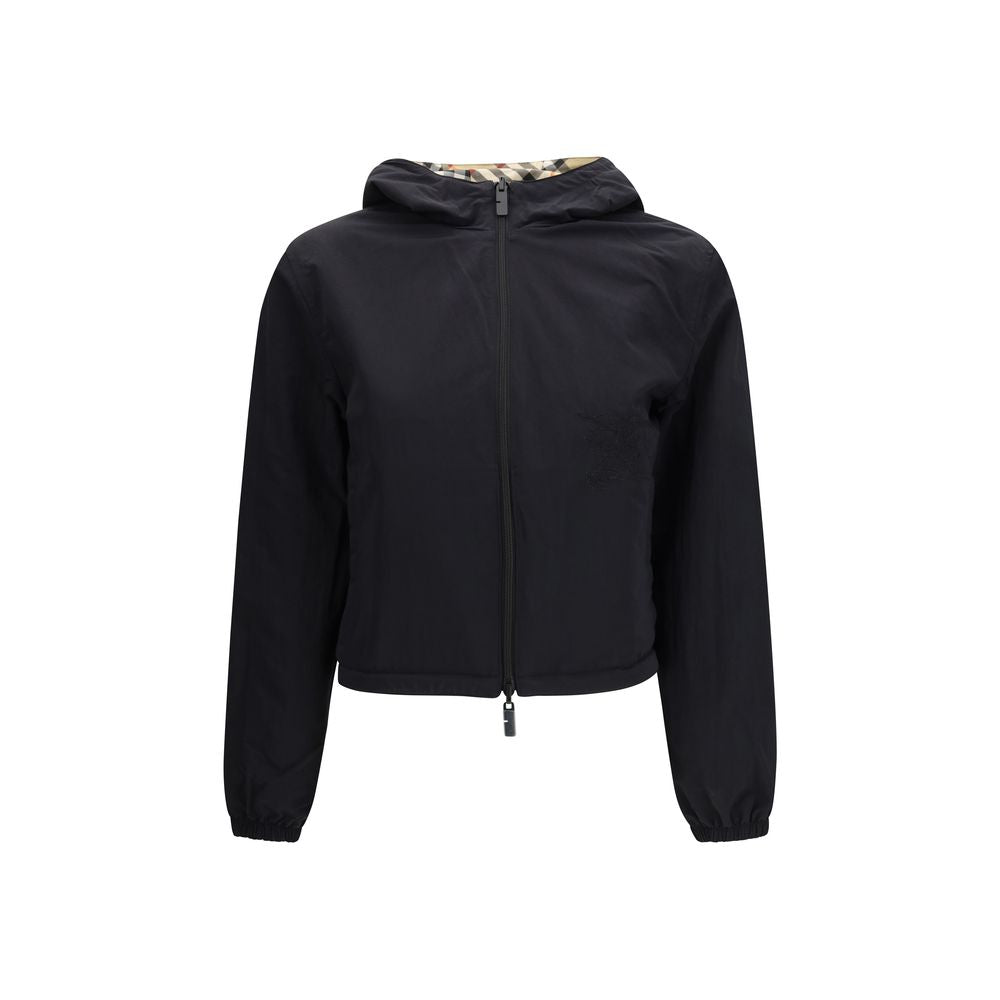 Beige kurz geschnittene Wendjacke aus Synthetik von Burberry
