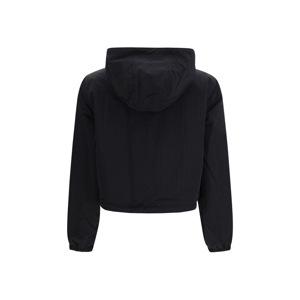 Beige Synthetic Cropped Reversible Jacket by Burberry