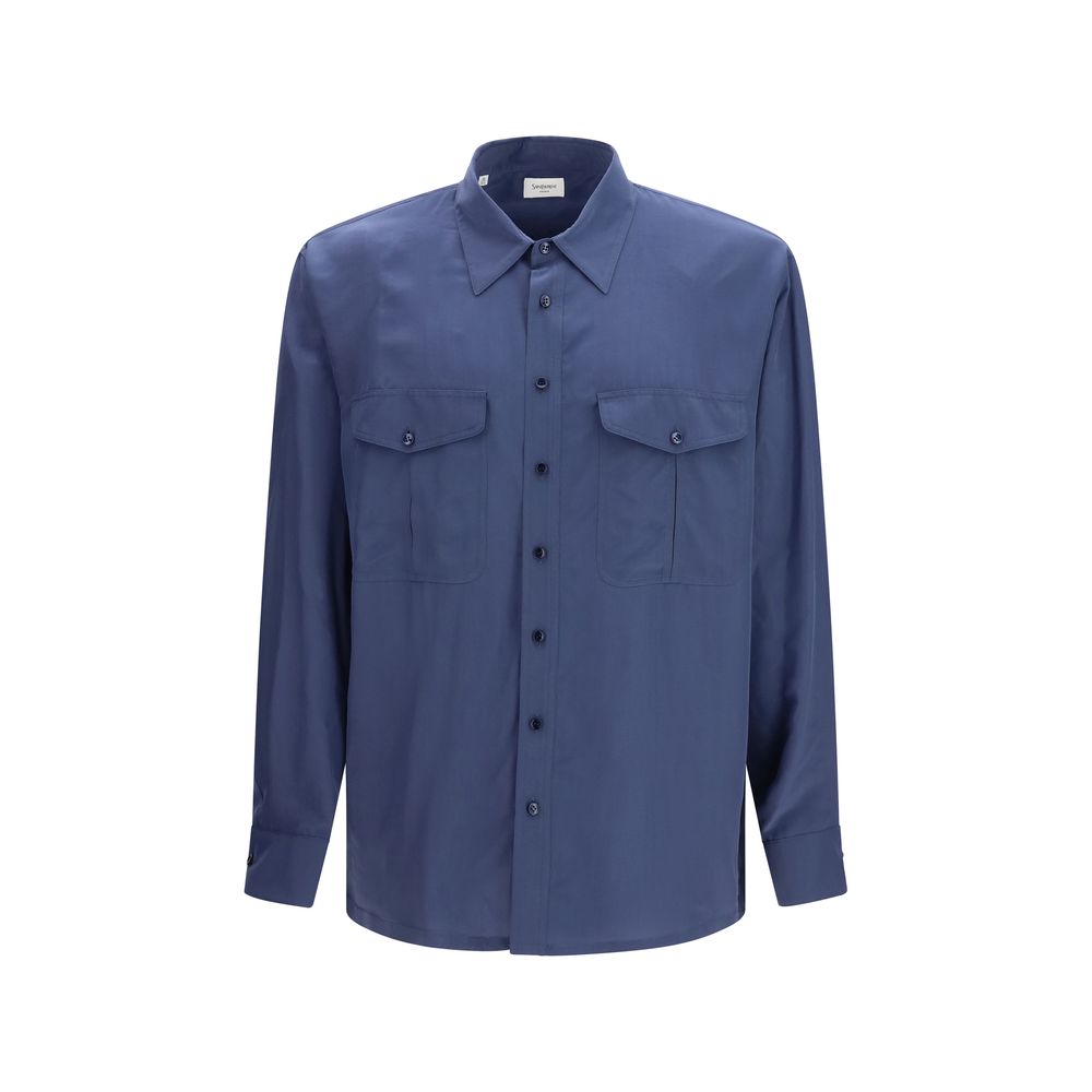 Saint Laurent Blue Dress Shirt