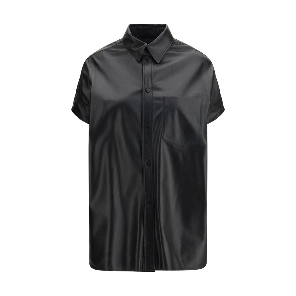 Balenciaga Black Lamb Dress Shirt