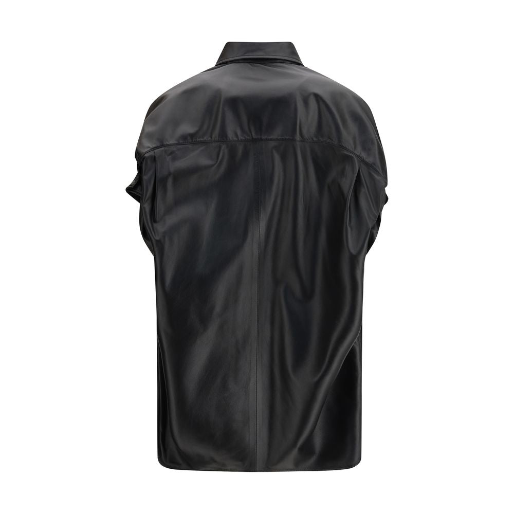 Balenciaga Black Lamb Dress Shirt