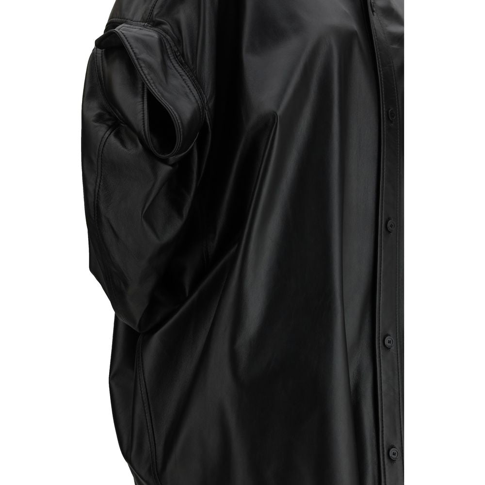 Balenciaga Black Lamb Dress Shirt