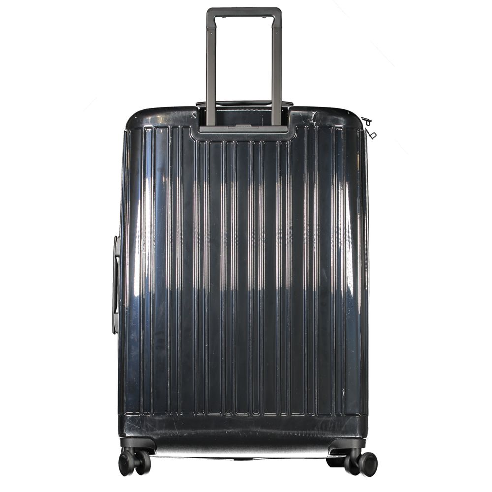 Reisekoffer für Herren aus schwarzem Polycarbonat