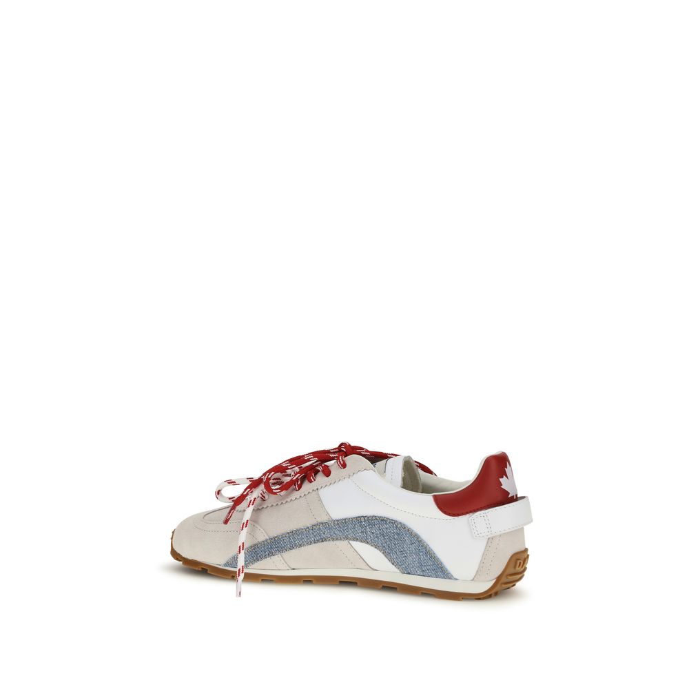 Baskets basses Dsquared² en cuir de veau multicolore Bos Taurus