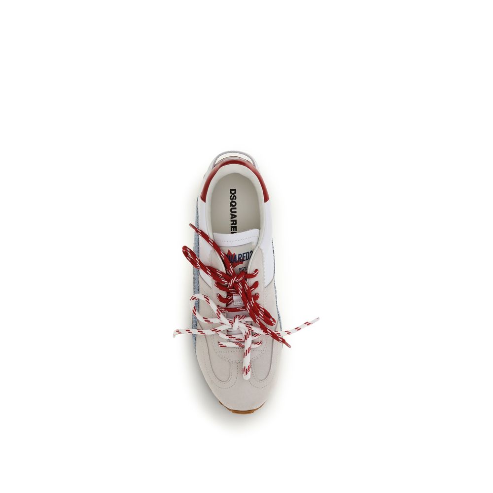 Baskets basses Dsquared² en cuir de veau multicolore Bos Taurus