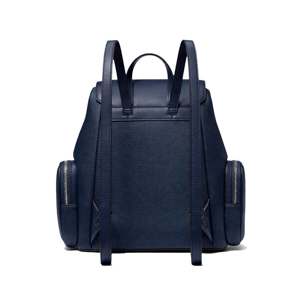 Blauer Pelzrucksack von Michael Kors