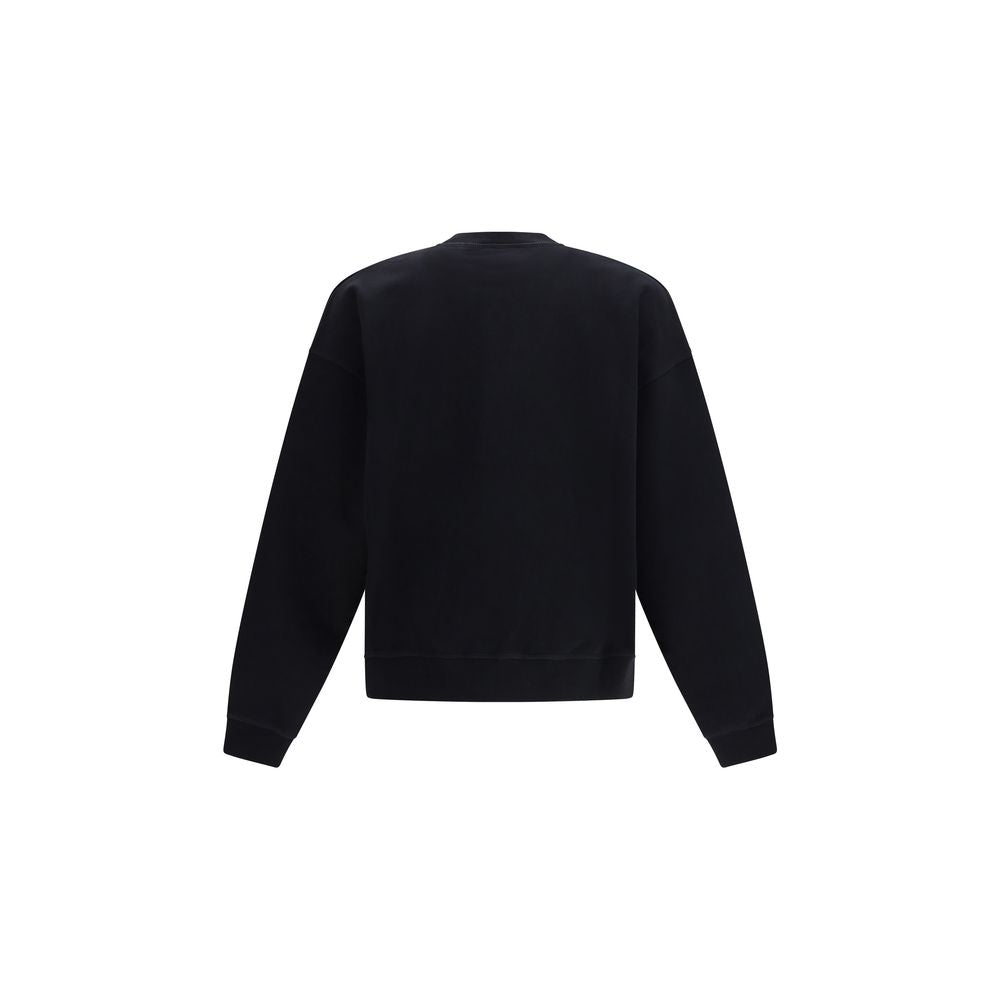 Schwarzes Baumwoll-Sweatshirt mit Logo-Print von Dsquared2