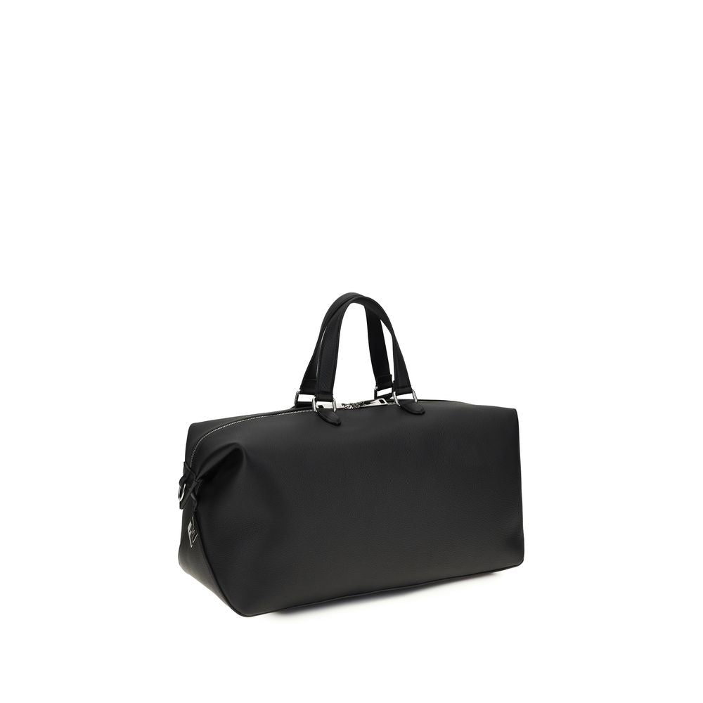 Fendi Black Calf Leather Luggage And Travel