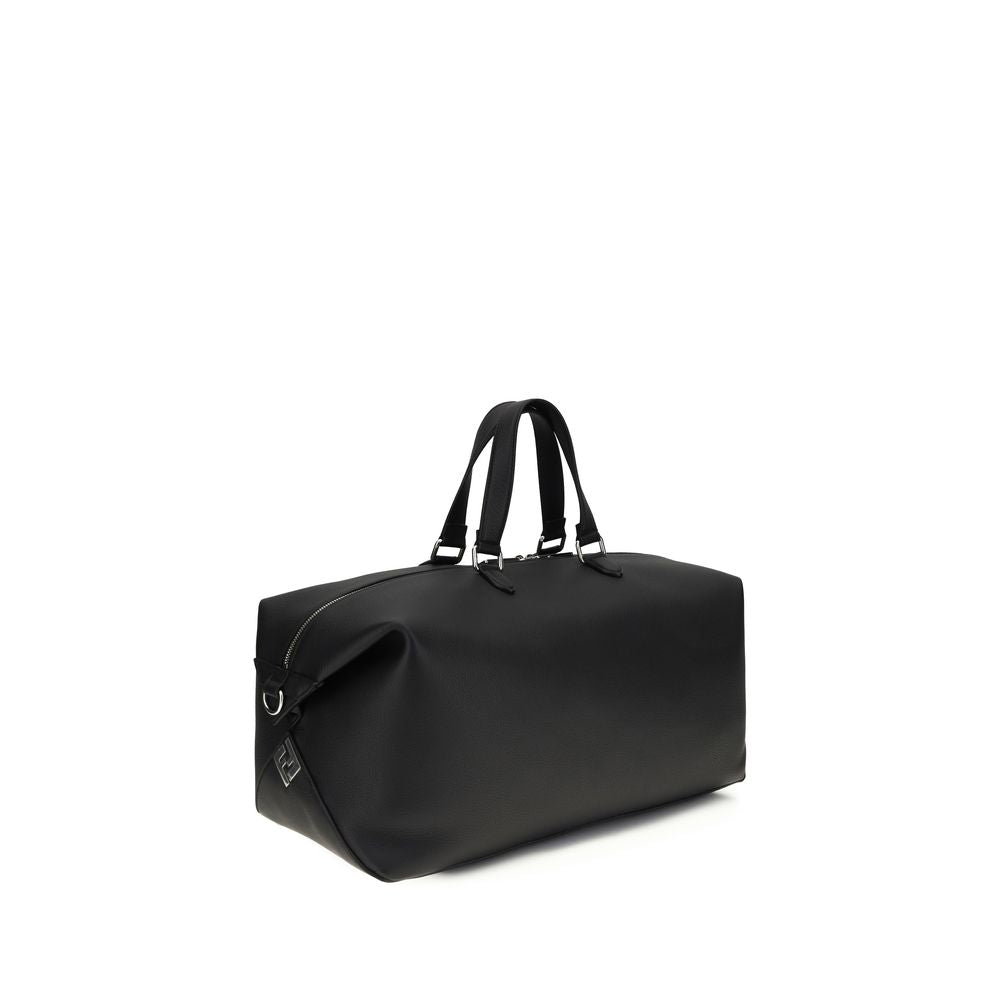 Fendi Black Calf Leather Luggage And Travel